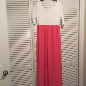 Pink Blush Maternity Maxi